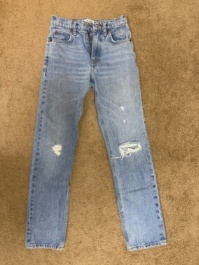 Re/Done Blue Wash Denim Jeans Worn Once